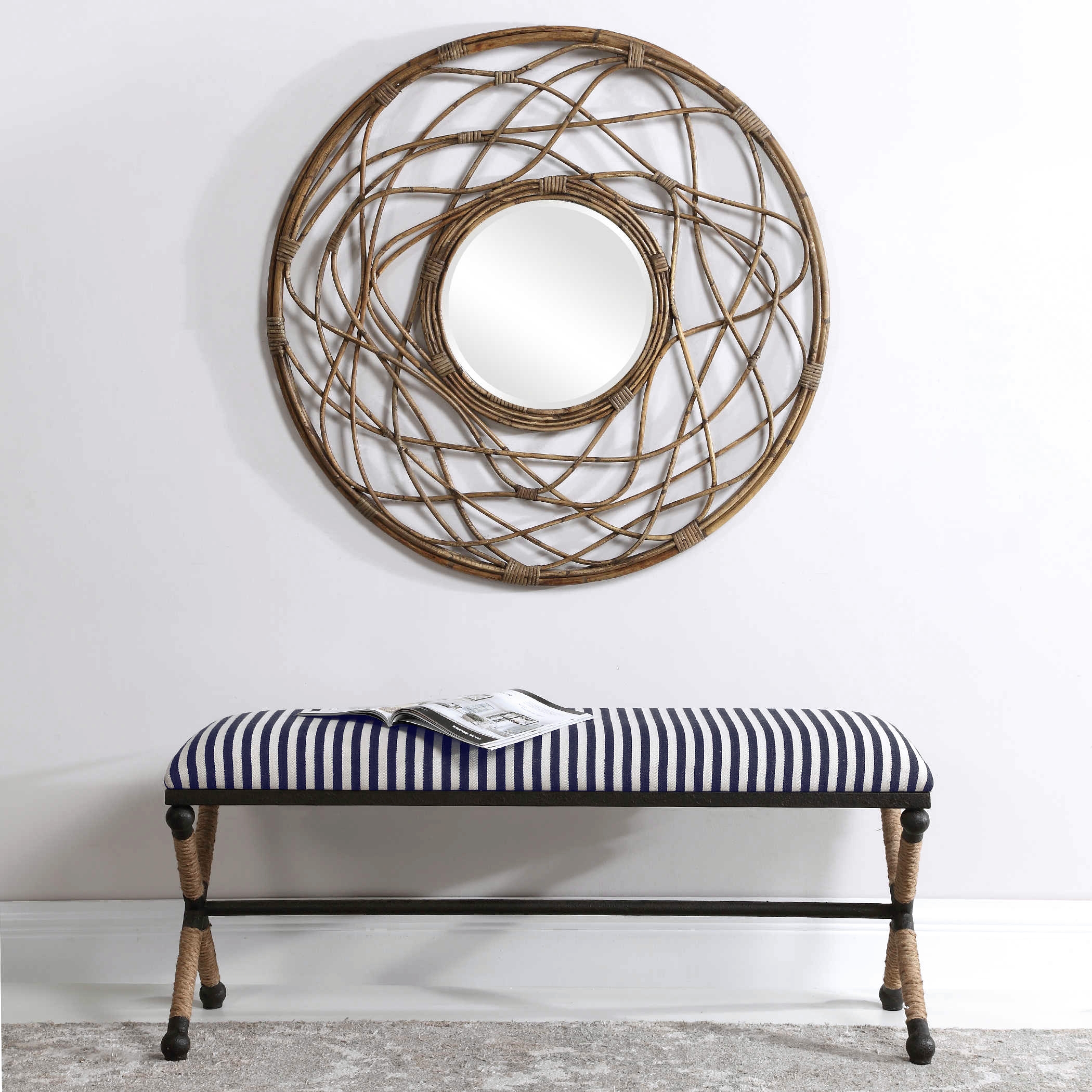 Braddock Striped Bench - Image 3