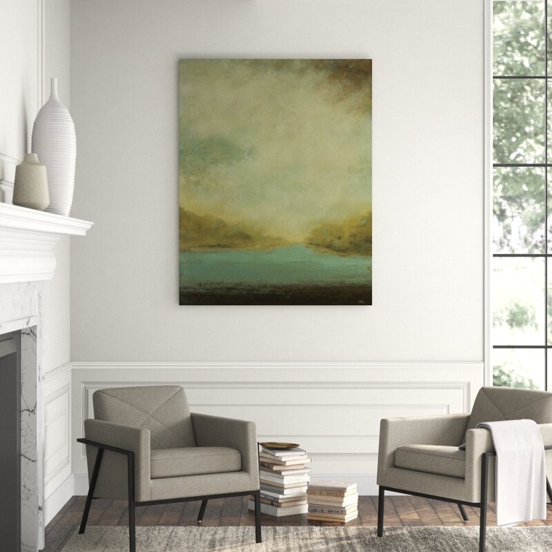 Chelsea Art Studio Muted Landscape II - Wrapped Canvas Painting - Image 0