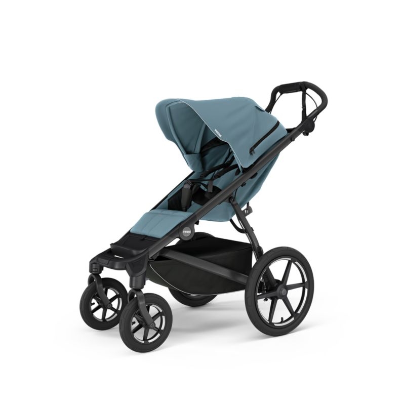Thule Urban Glide Blue 4-Wheel All Terrain Stroller with Organizer Bundle - Image 1