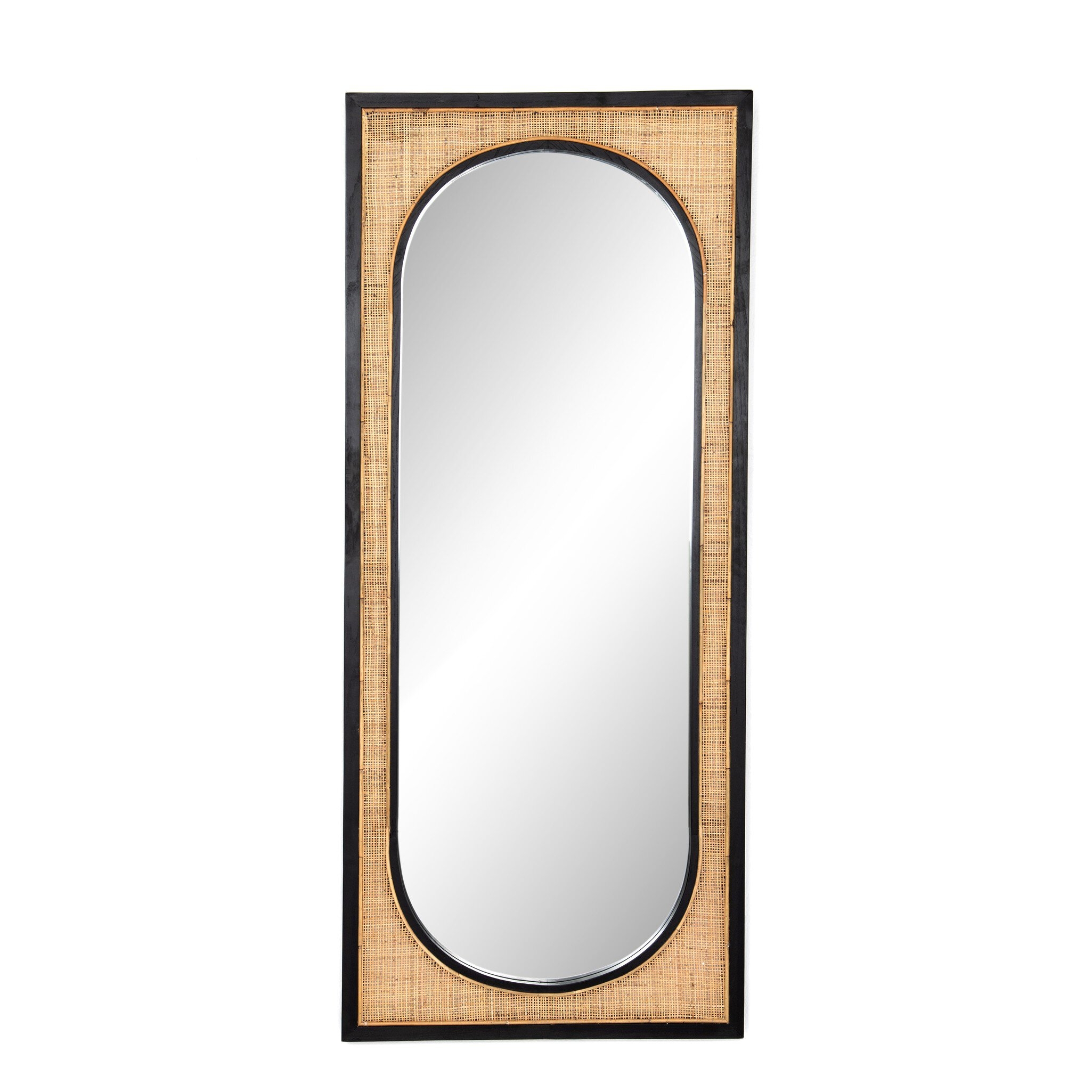 Candon Floor Mirror - Ebony Black - Image 0