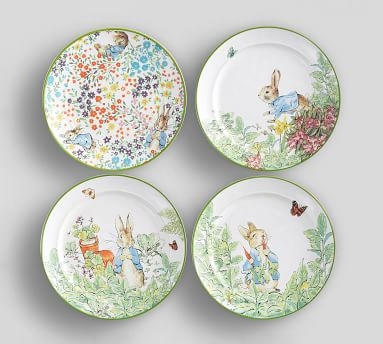 Peter Rabbit Stoneware Dinner Plates, Set of 4 - Image 4