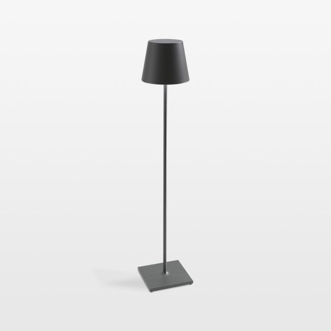 Poldina Pro XXL Metal Floor Lamp Dark Grey 27" by Zafferano America - Image 0