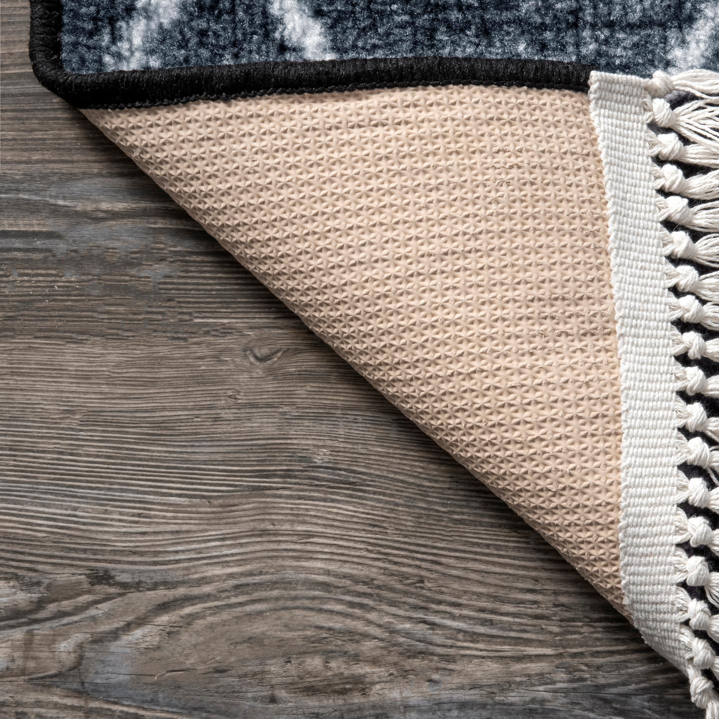 Krystal Trellis Tassel Rug Area Rug - Image 3