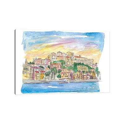 Porto Maurizio Imperia Ligure Italy In Warm Sunlight by Markus & Martina Bleichner - Wrapped Canvas Gallery-Wrapped Canvas Giclée - Image 0