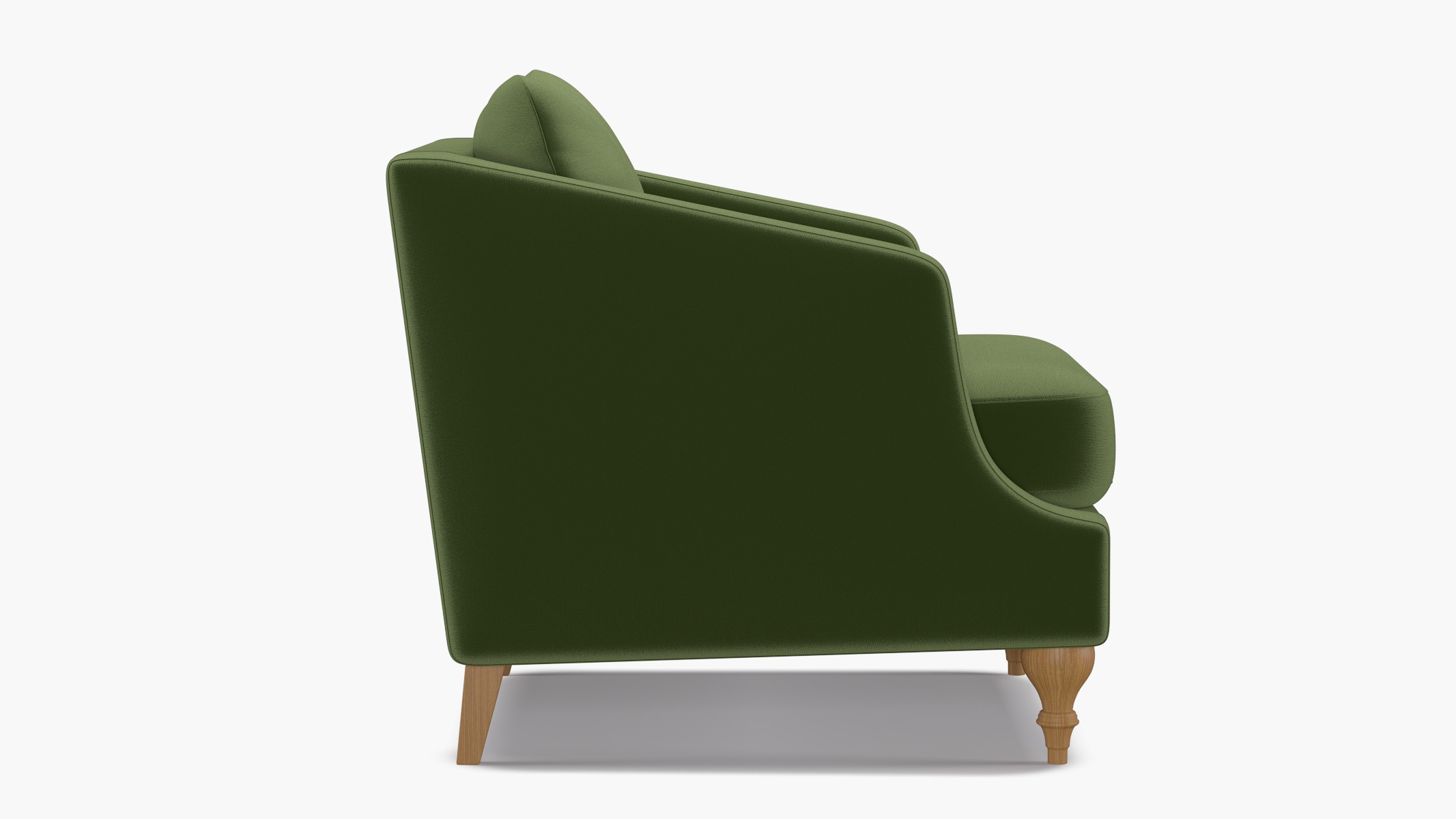Slope Arm Chair, Essex Performance Velvet, Natural Turned Wood Leg - Image 2