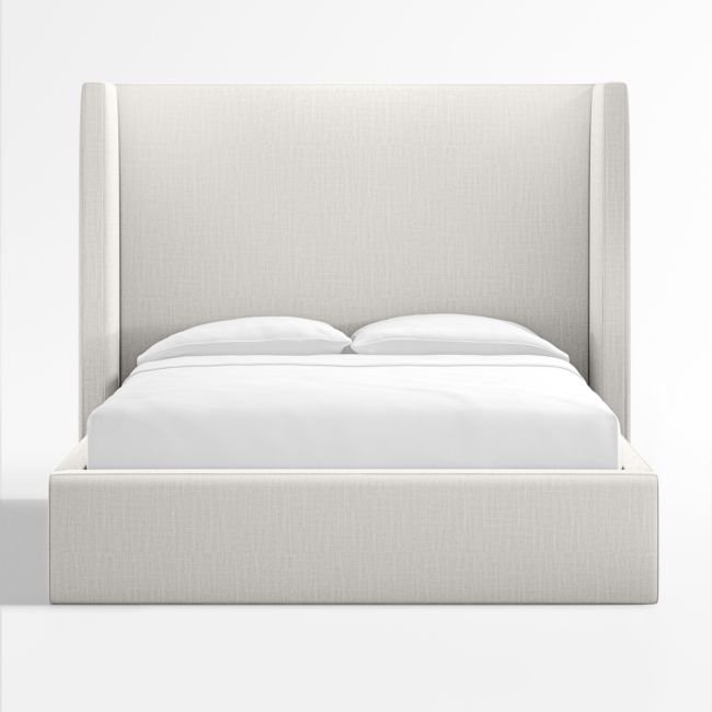 Arden Ivory Upholstered Queen Bed with 60" Headboard - Image 0