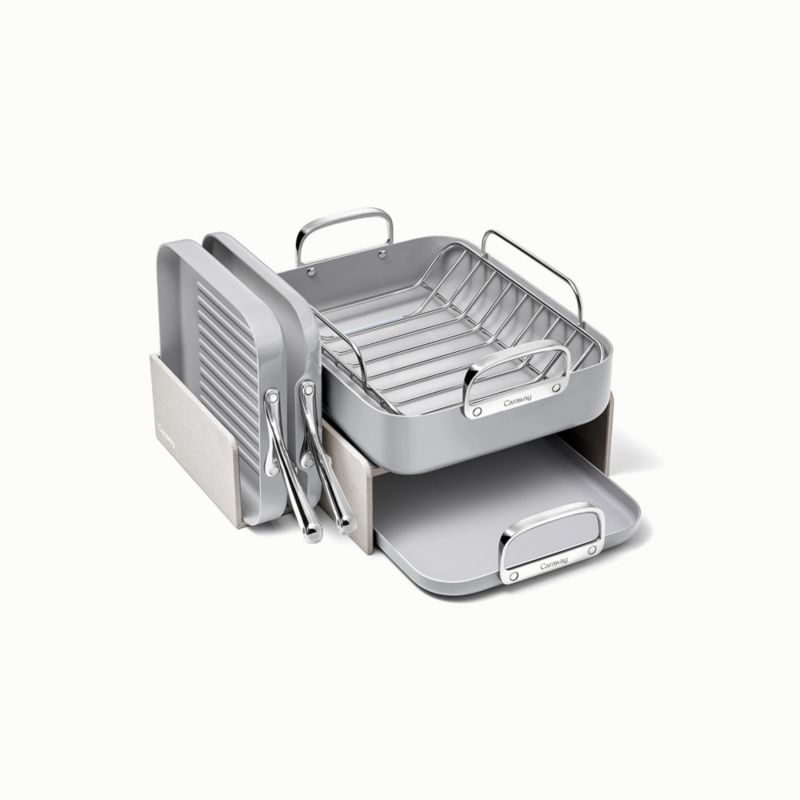 Caraway ® Grey Ceramic Non-Stick 7-Piece Cookware Set - Image 1