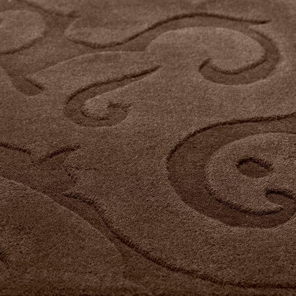 Sculpture Brown Indoor 9' x 13' Handmade Rug - Image 0