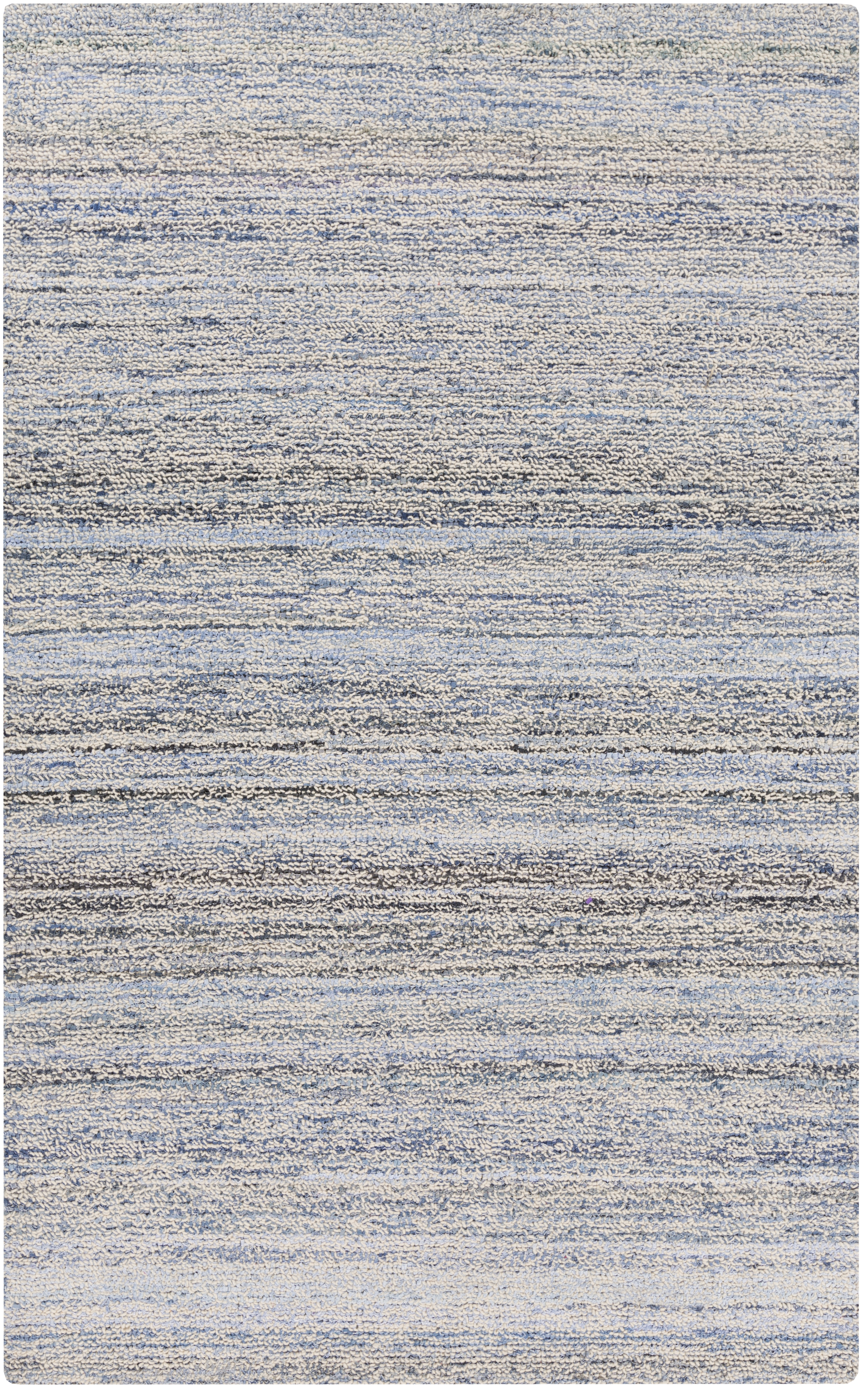 Zola Blue Indoor 5'6" x 8'6" Handmade Rug - Image 0