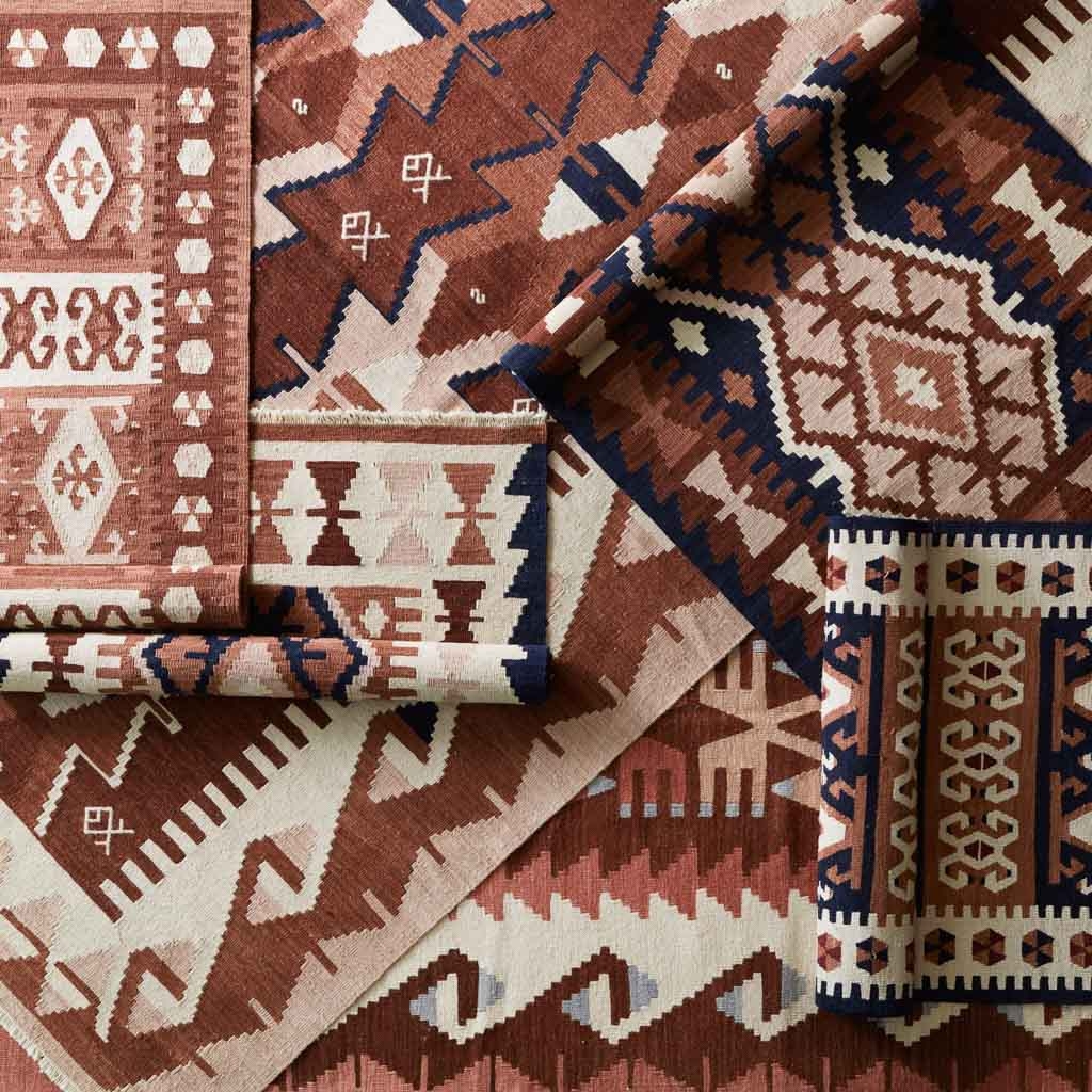 The Citizenry Marmara Handwoven Kilim Runner | 2.5' x 8' | Rust - Image 4