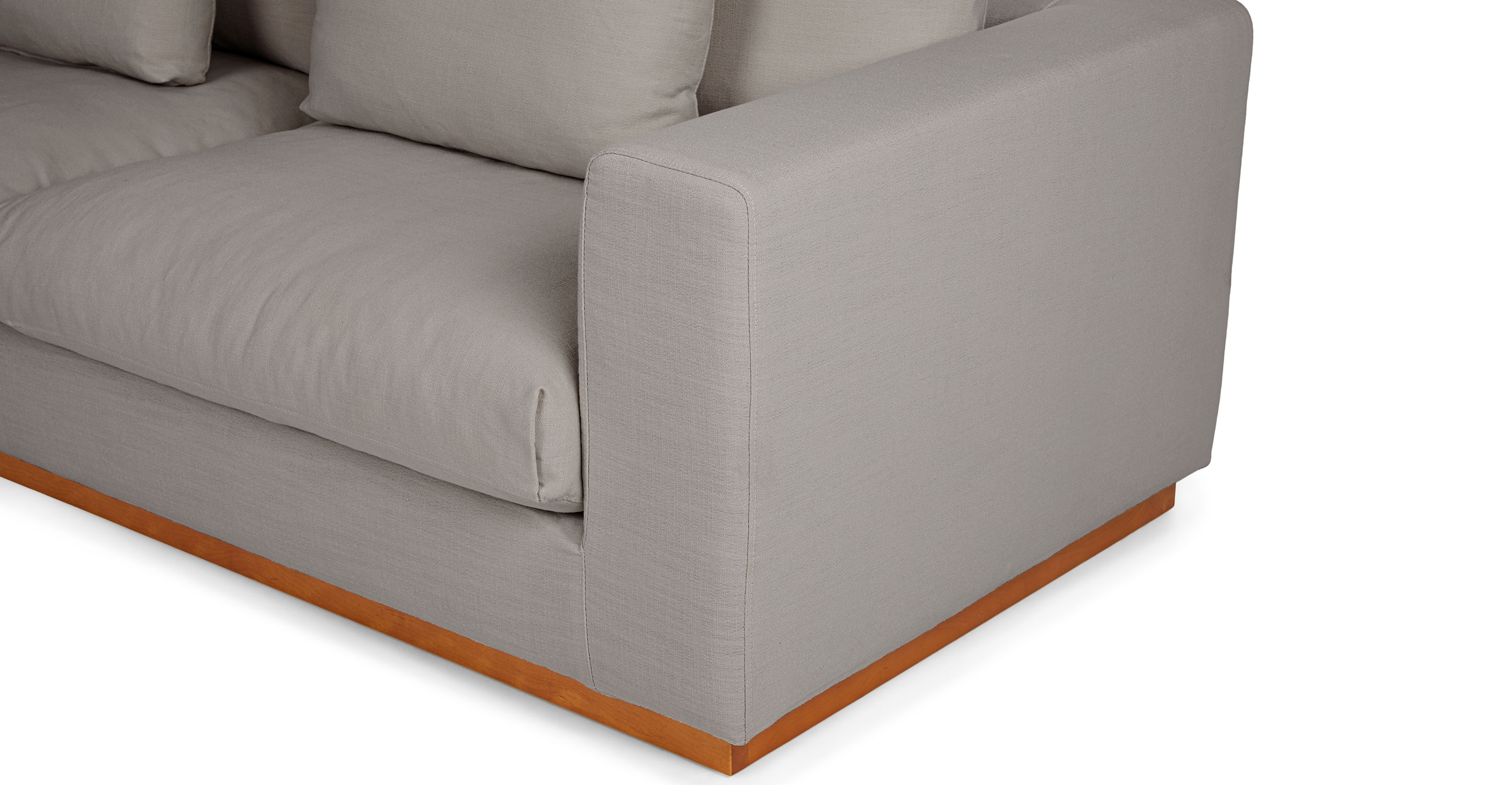 Malsa Pale Gray Slipcover Sofa - Image 5