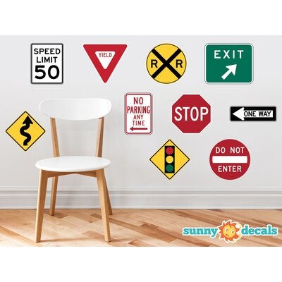 Street Signs Fabric Wall Decal - Image 0