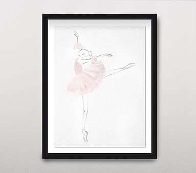 La Ballerina II Wall Art, Blush - Image 0