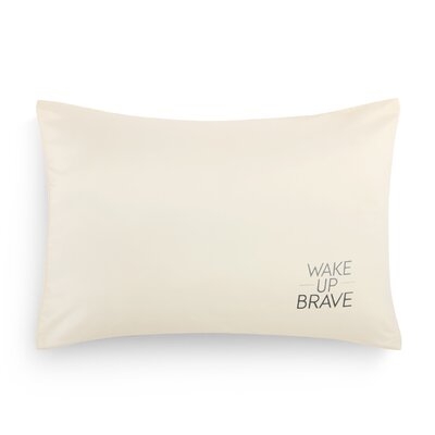 Cream Pillowcase - Wake Up Brave - Image 0