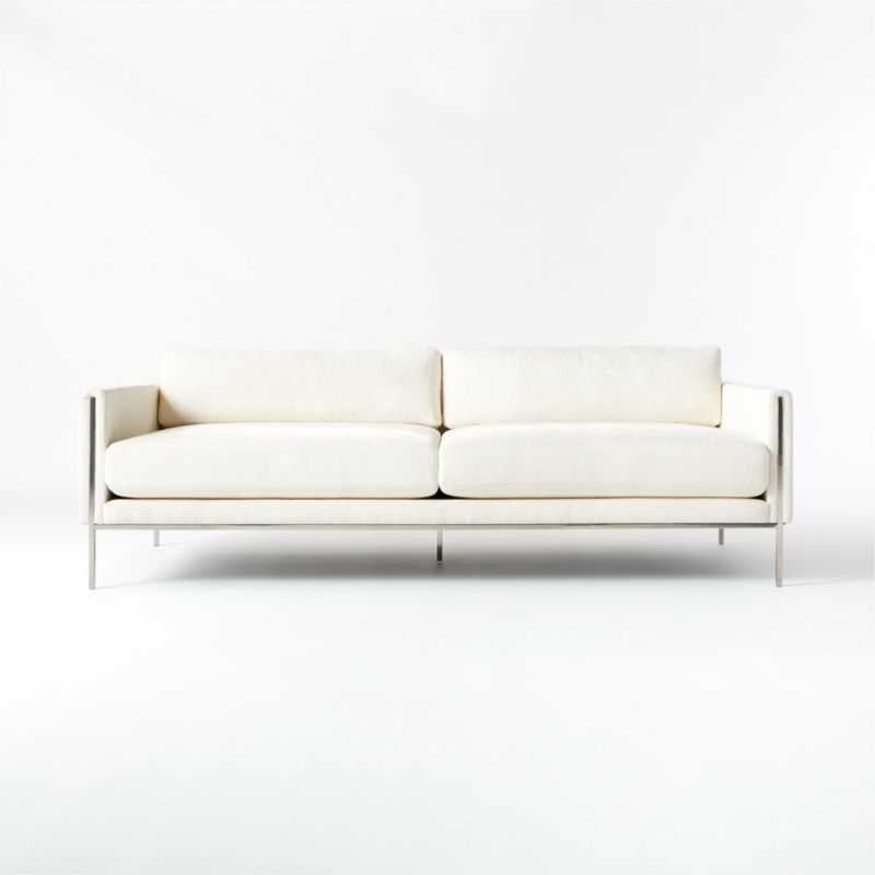 Ryker White Sofa, Lush Parchment - Image 0