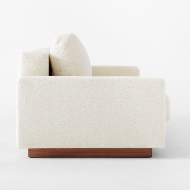 Claremont 87.75" Ivory Boucle Sleeper Sofa - Image 4