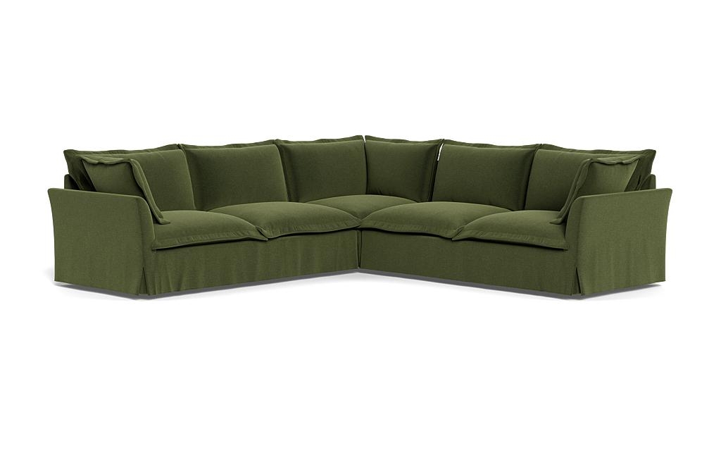 Skylar Slipcovered Corner 4-Seat Sectional Sofa - Image 1