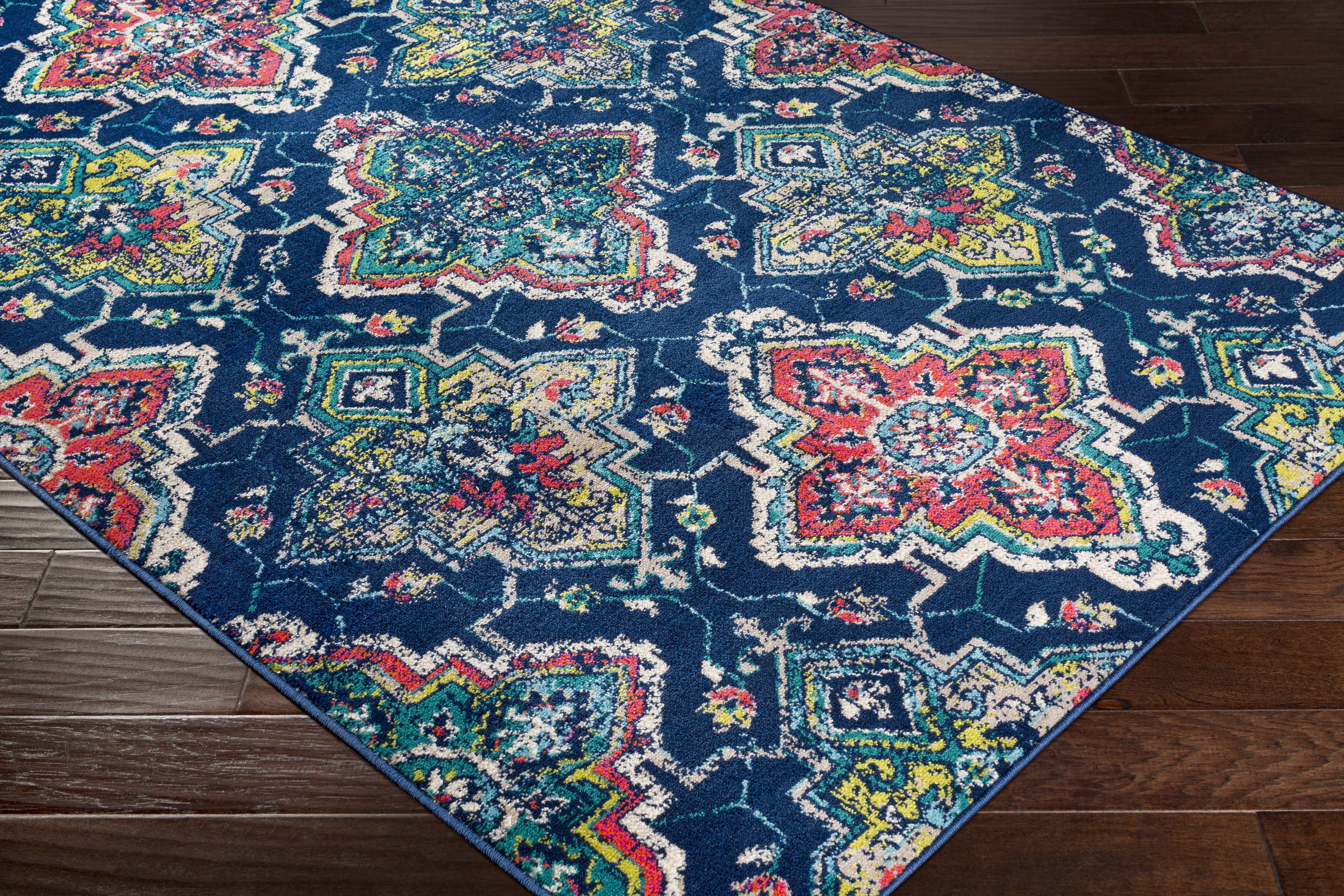 Paramount Blue Indoor 1'10" x 2'11" Machine Woven Rug - Image 7