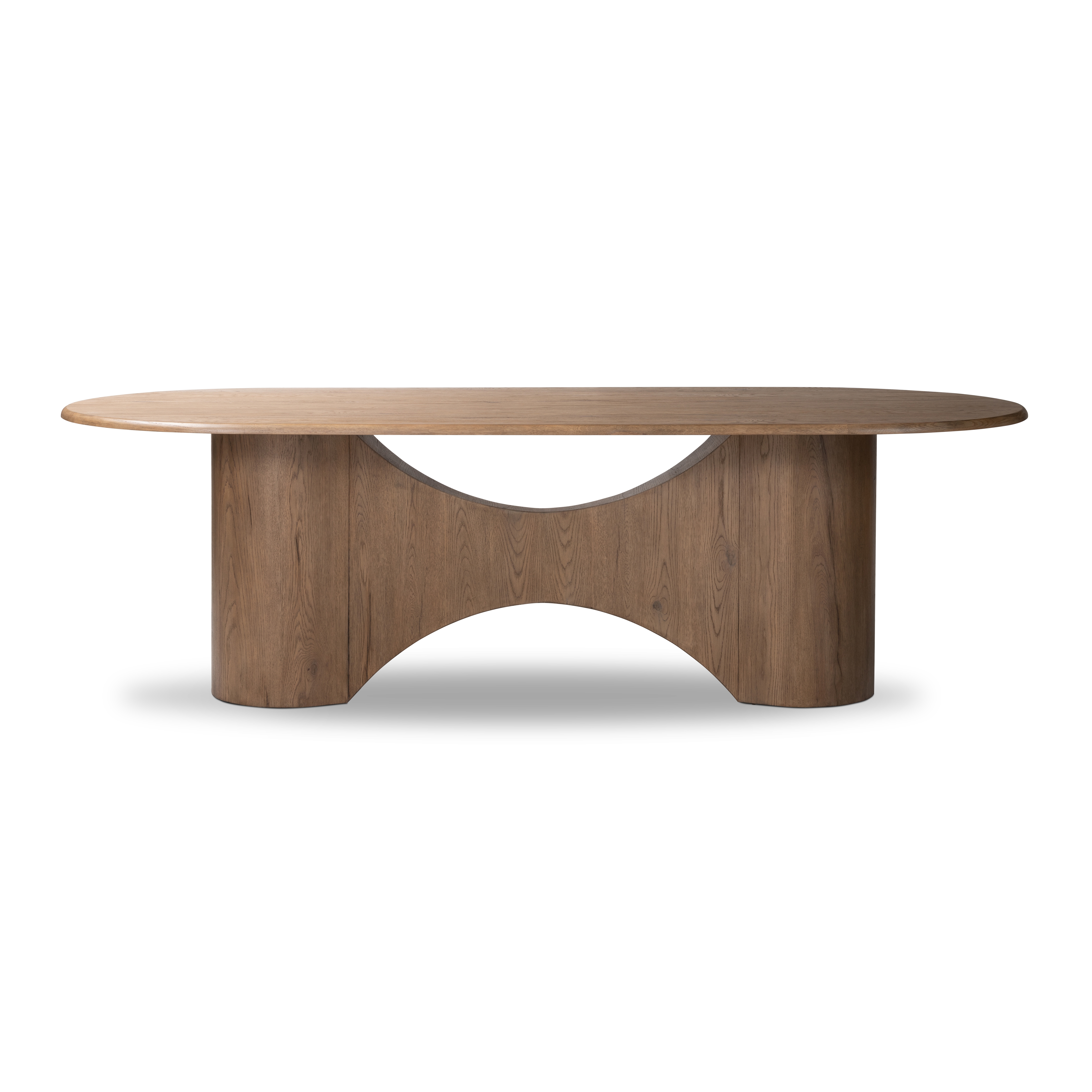 Olexey Oval Dining Table-Rubbed Light - Image 3