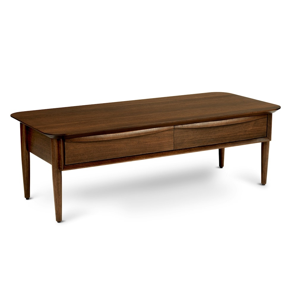 Lenia 46" Storage Coffee Table - Walnut - Image 0