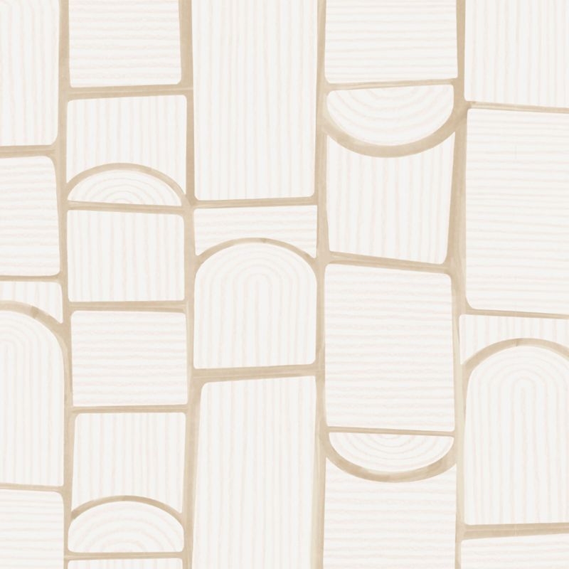 Backdrop Bloomsbury Warm White Wallpaper - Image 1