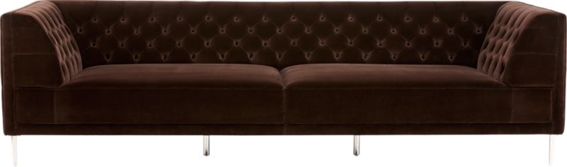 Savile Tufted Extra Large Sofa Bloce Grey - Image 1