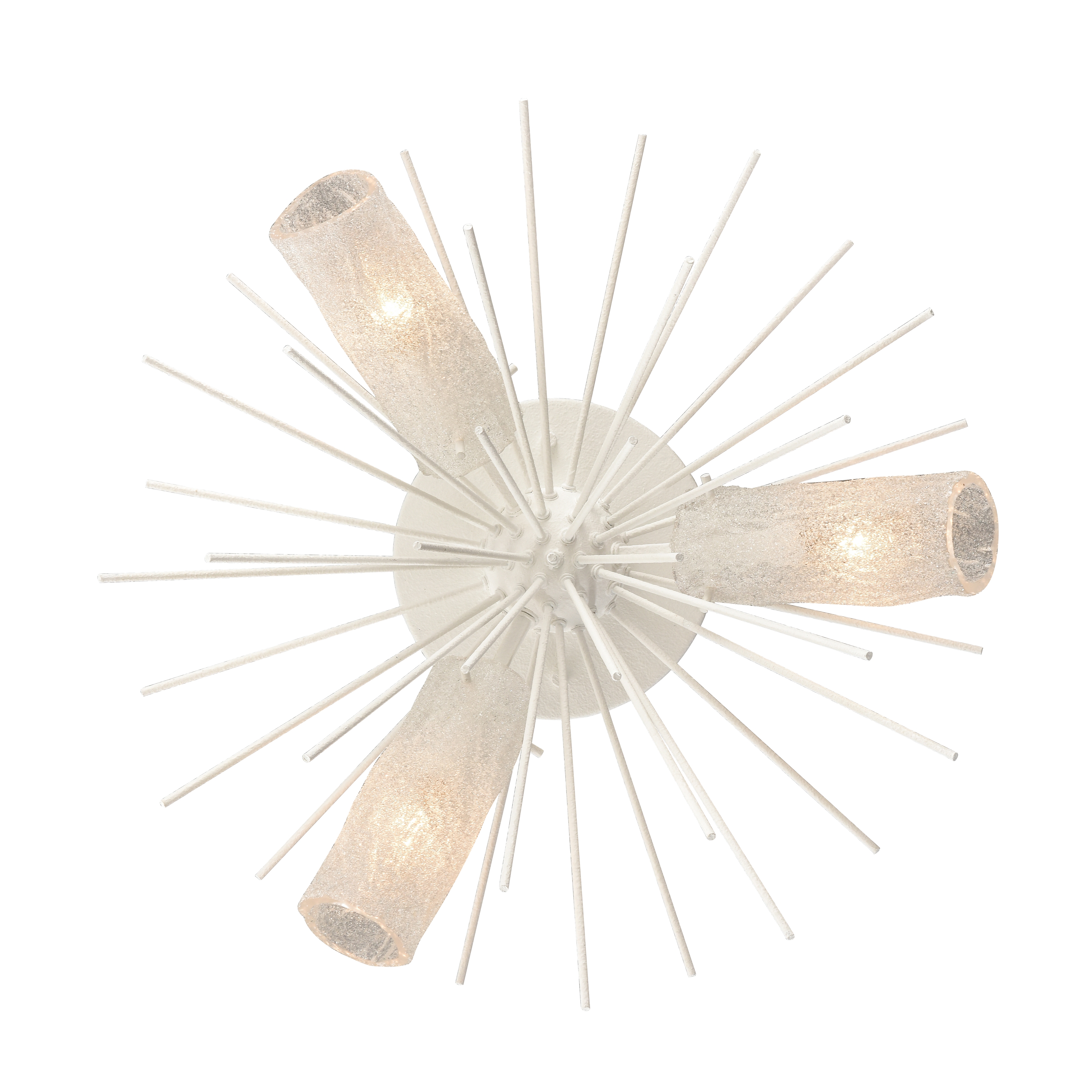Sea Urchin 20'' Wide 3-Light Semi Flush Mount - White Coral - Image 3
