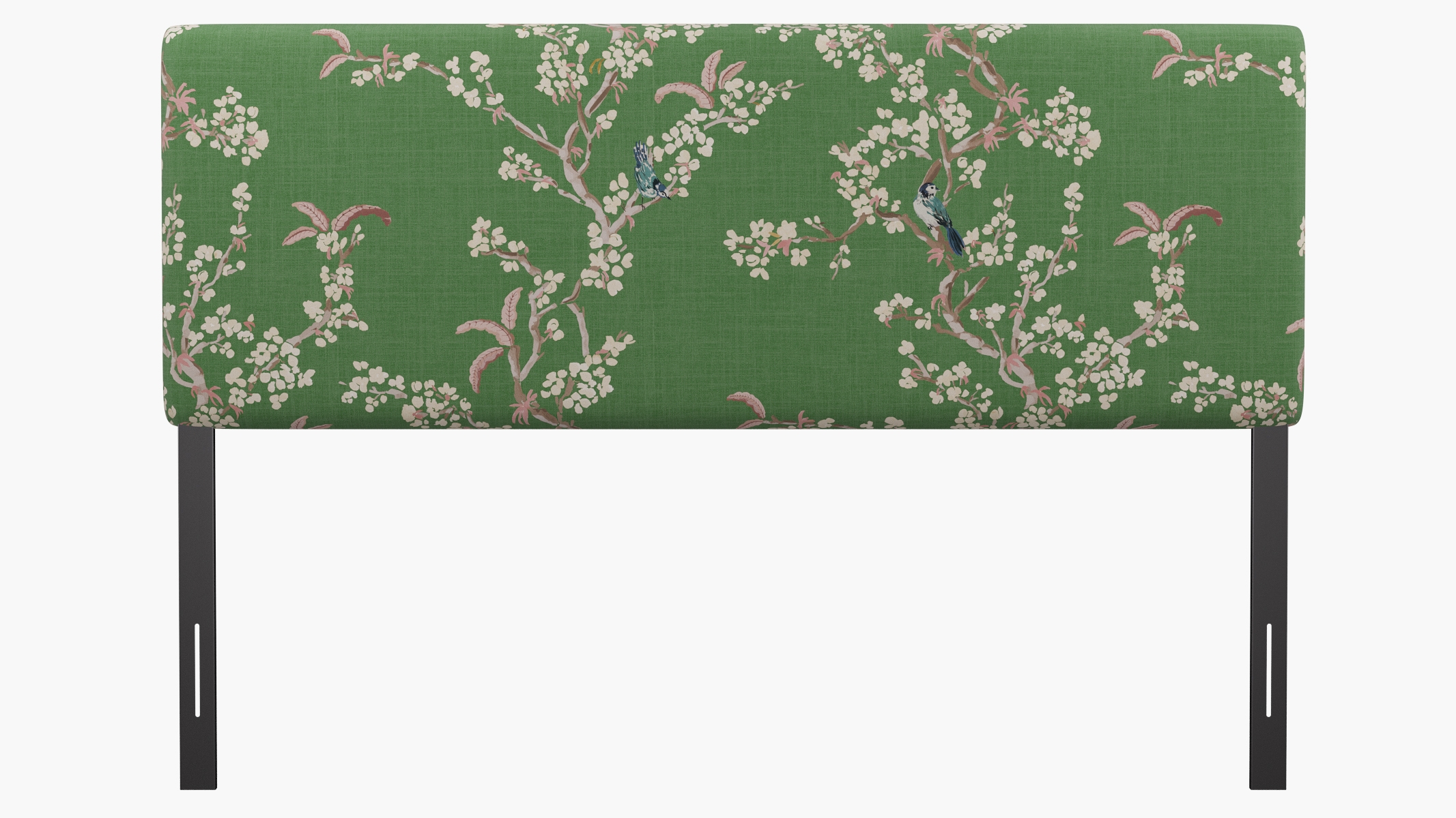 Square Back Headboard, Jade Cherry Blossom, King - Image 0