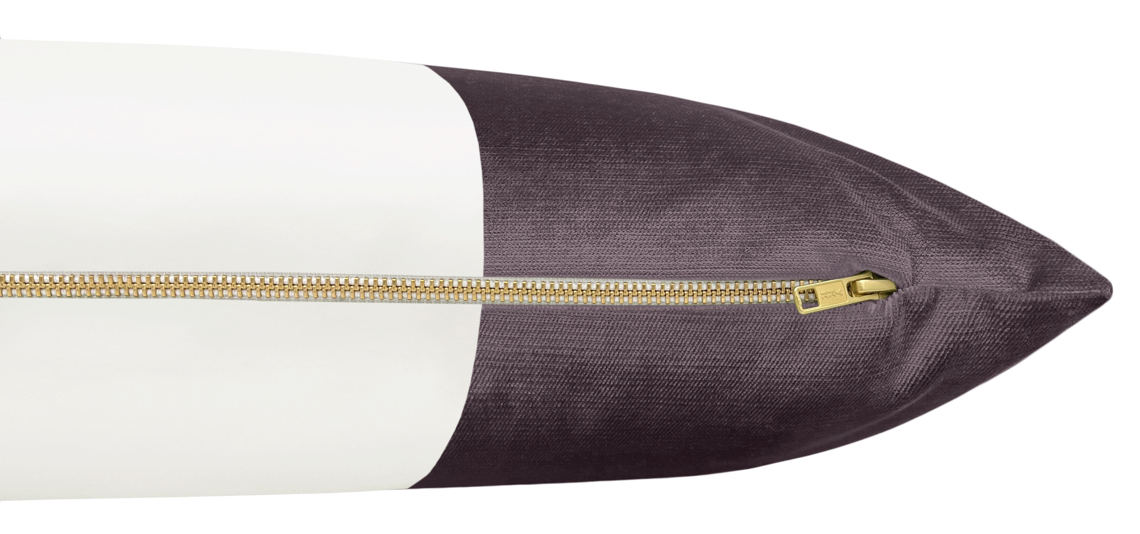 FINAL SALE : 14" X 30" FAUX SILK VELVET // SMOKEY AMETHYST PILLOW COVER ONLY - 14" X 30" - Image 2