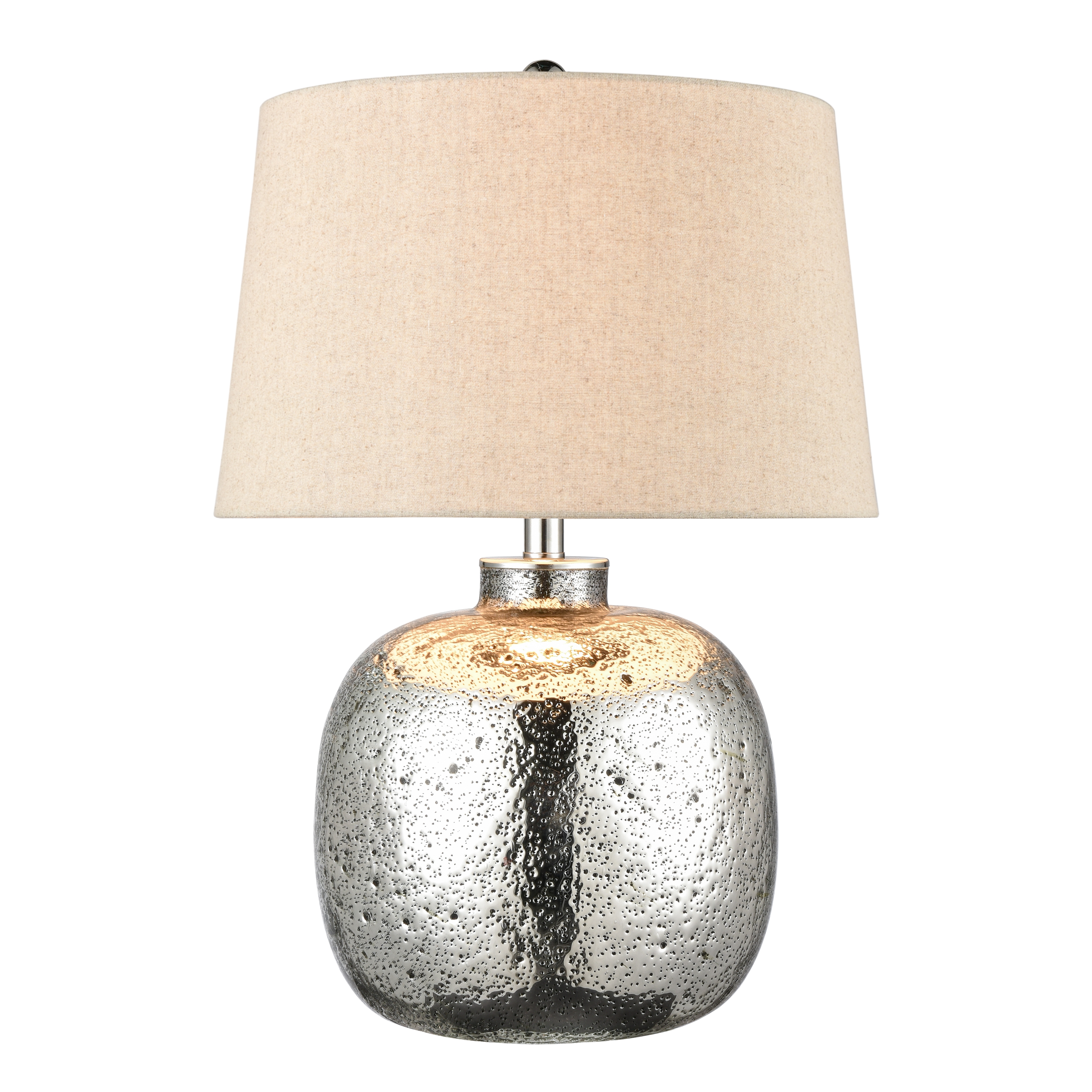 Cicely 24'' High 1-Light Table Lamp - Silver Mercury - Image 0