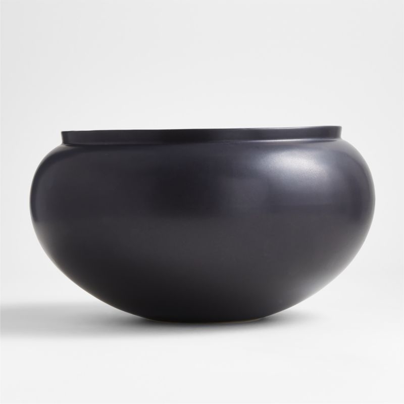 Jimena Black Ceramic Centerpiece Bowl - Image 2