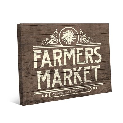 Rustic Farmer's Market Sign - Image 0