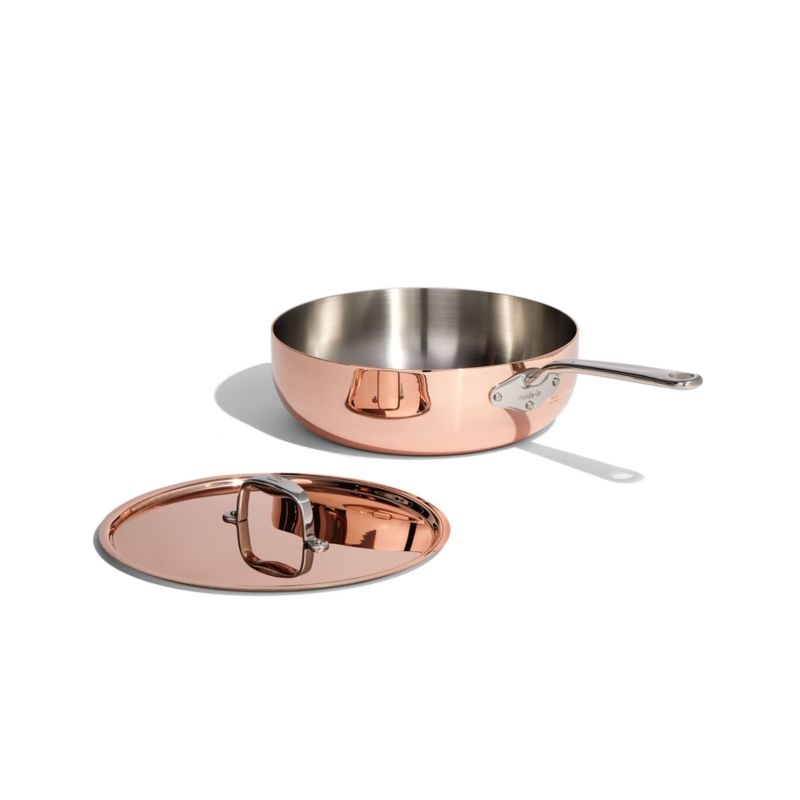 Made In Copper 5.2-Qt. Saucier - Image 5