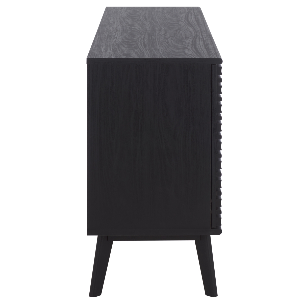 Atlantes Large 4 Door 4 Shelf  Media - Black - Image 6