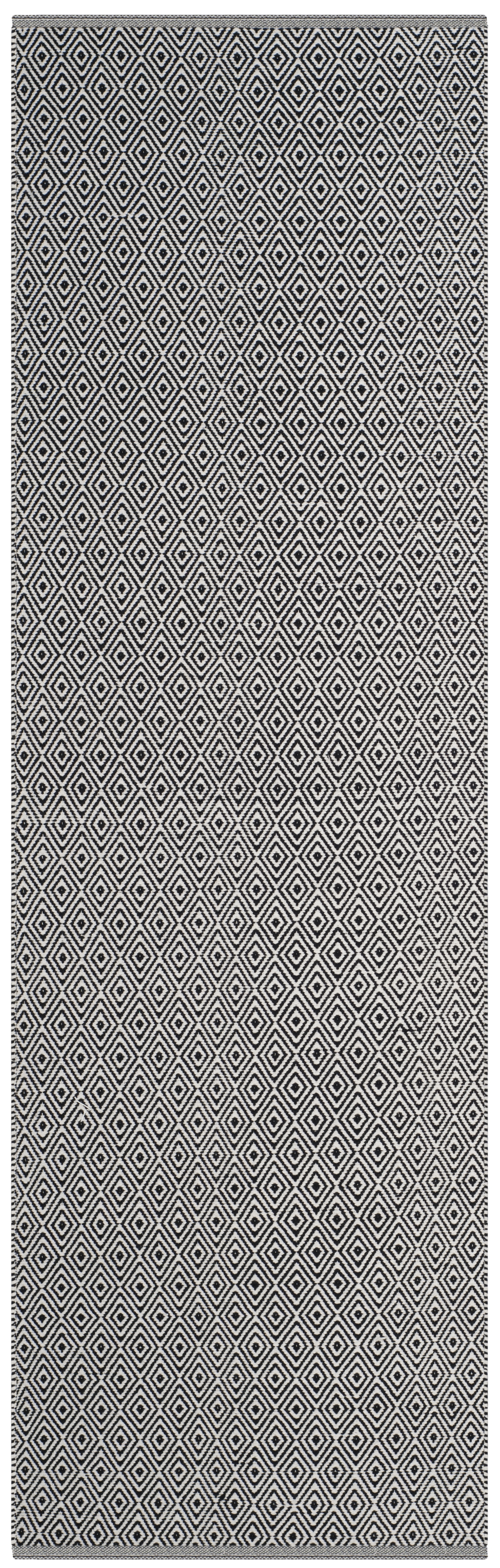 Arlo Home Hand Woven Area Rug, MTK515E, Ivory/Navy,  2' 3" X 6' - Image 0