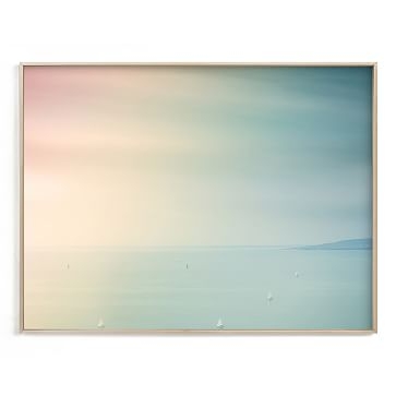Minted Cotton Rainbow, 24X18, Full Bleed Framed Print, Black Wood Frame - Image 2
