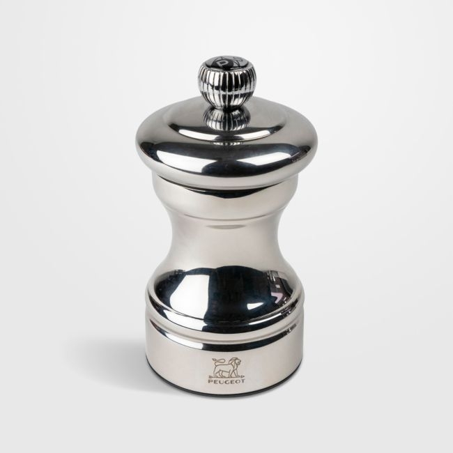 Peugeot Bistro Shiny Stainless Steel 4" Pepper Mill - Image 0