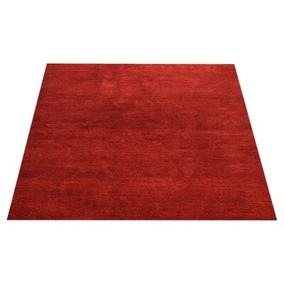 One-of-a-Kind Jaquir Hand-Knotted 5' x 8' Wool Area Rug in Red - Image 0