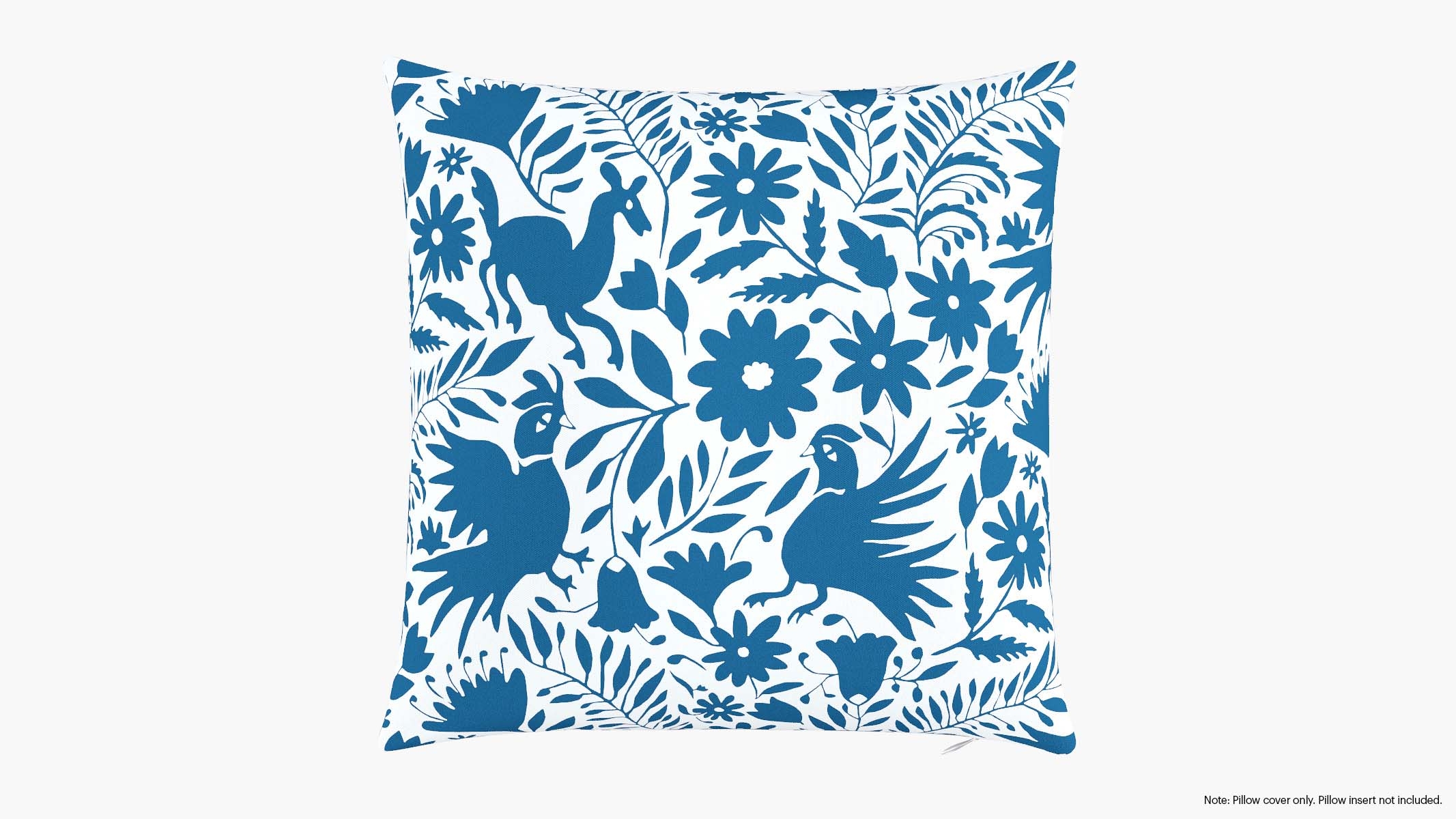 Throw Pillow Cover 20", Cerulean Frida, 20" x 20" - Image 0