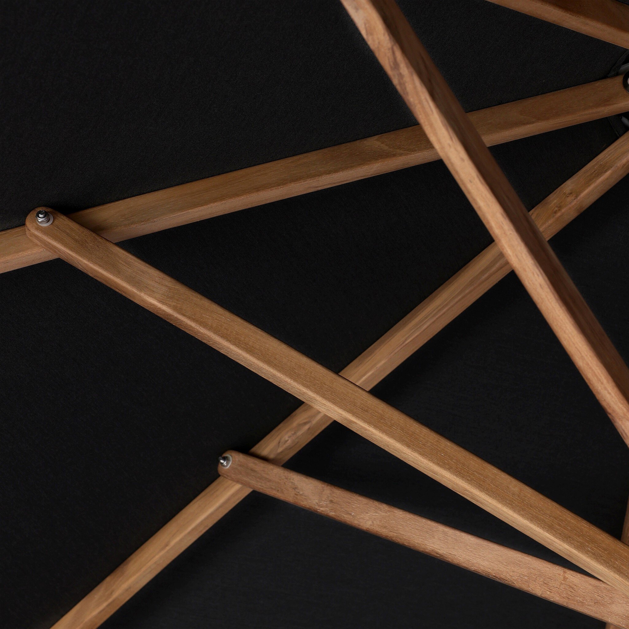 Baska Outdoor Round Umbrella - Arashi Black - Image 9