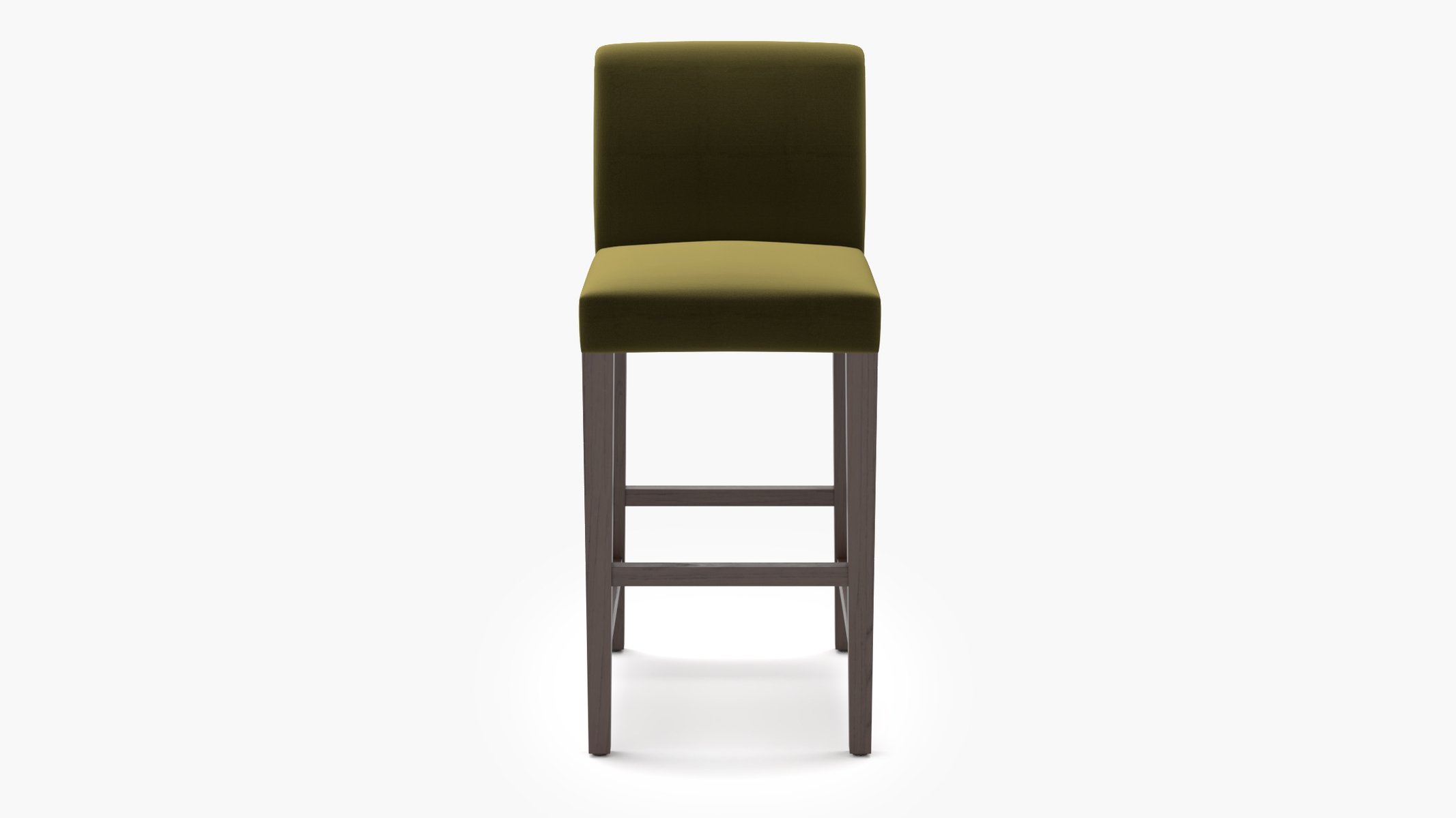 Signature Dining Bar Stool, Sage Performance Velvet, Espresso Square Tapered Leg - Image 0