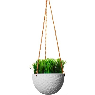 Hanging Planter - Holder/Pot For Plants, Flowers, Succulents - Ceramic Modern Design For Indoor Decor And Outdoor Garden, Patio - Plant Not Included - Image 0