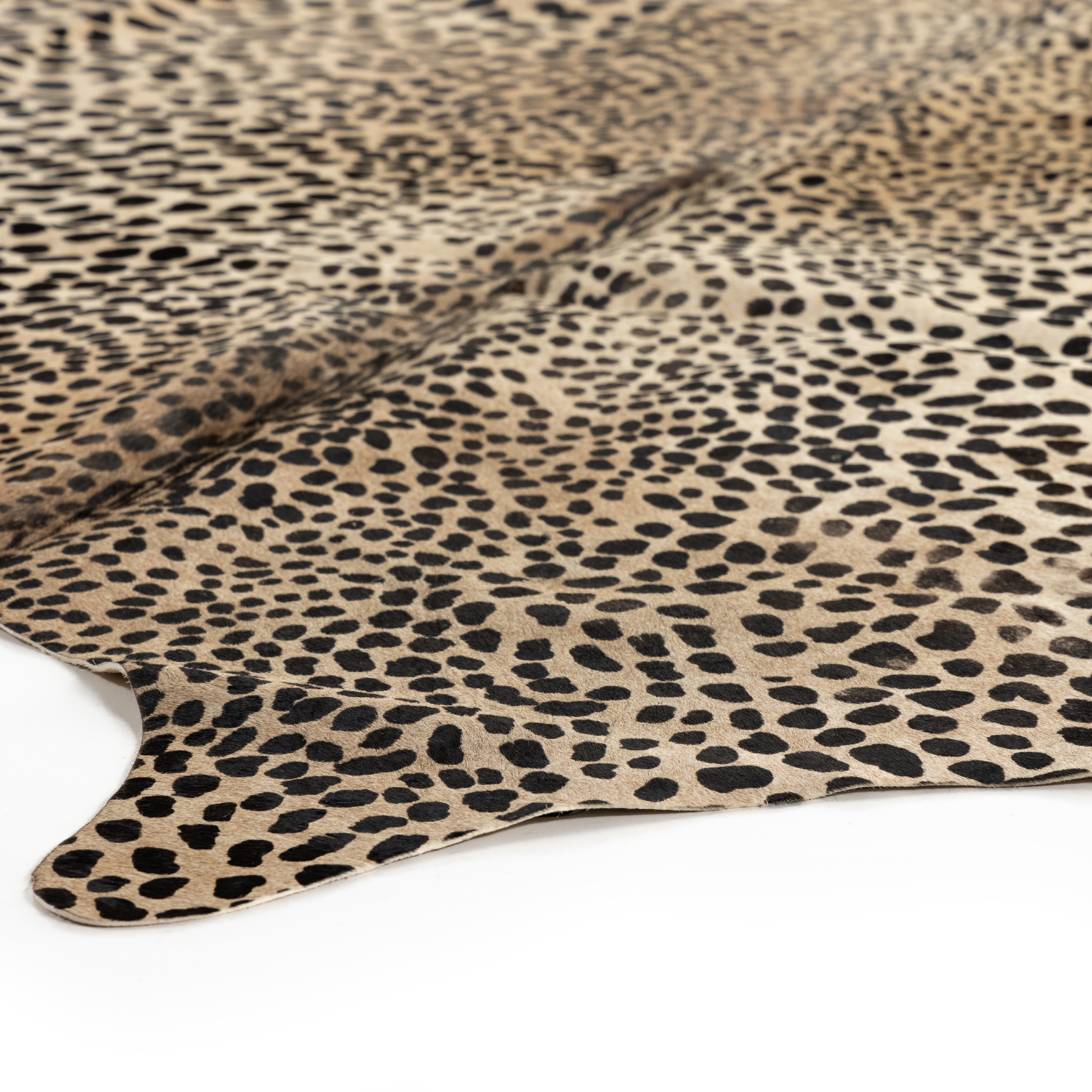 Leopard Printed Hide Rug-Brown & Black - Image 2