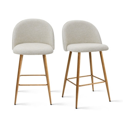 Upholstered Counter & Bar Stools, Set Of 2 - Image 0