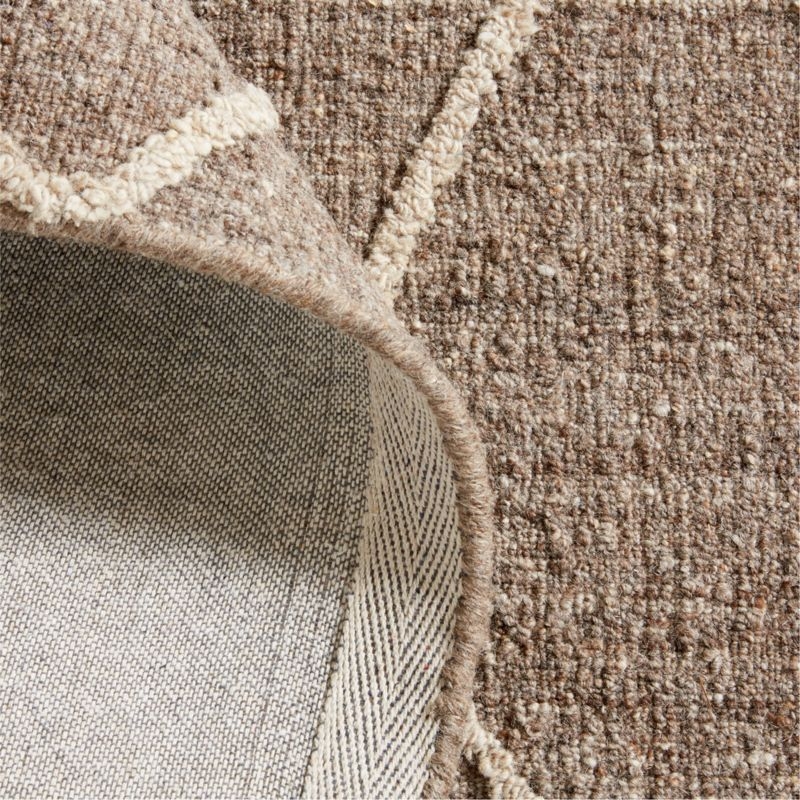 Granada Wool Handwoven Sandstone Brown Area Rug 10'x14' - Image 1
