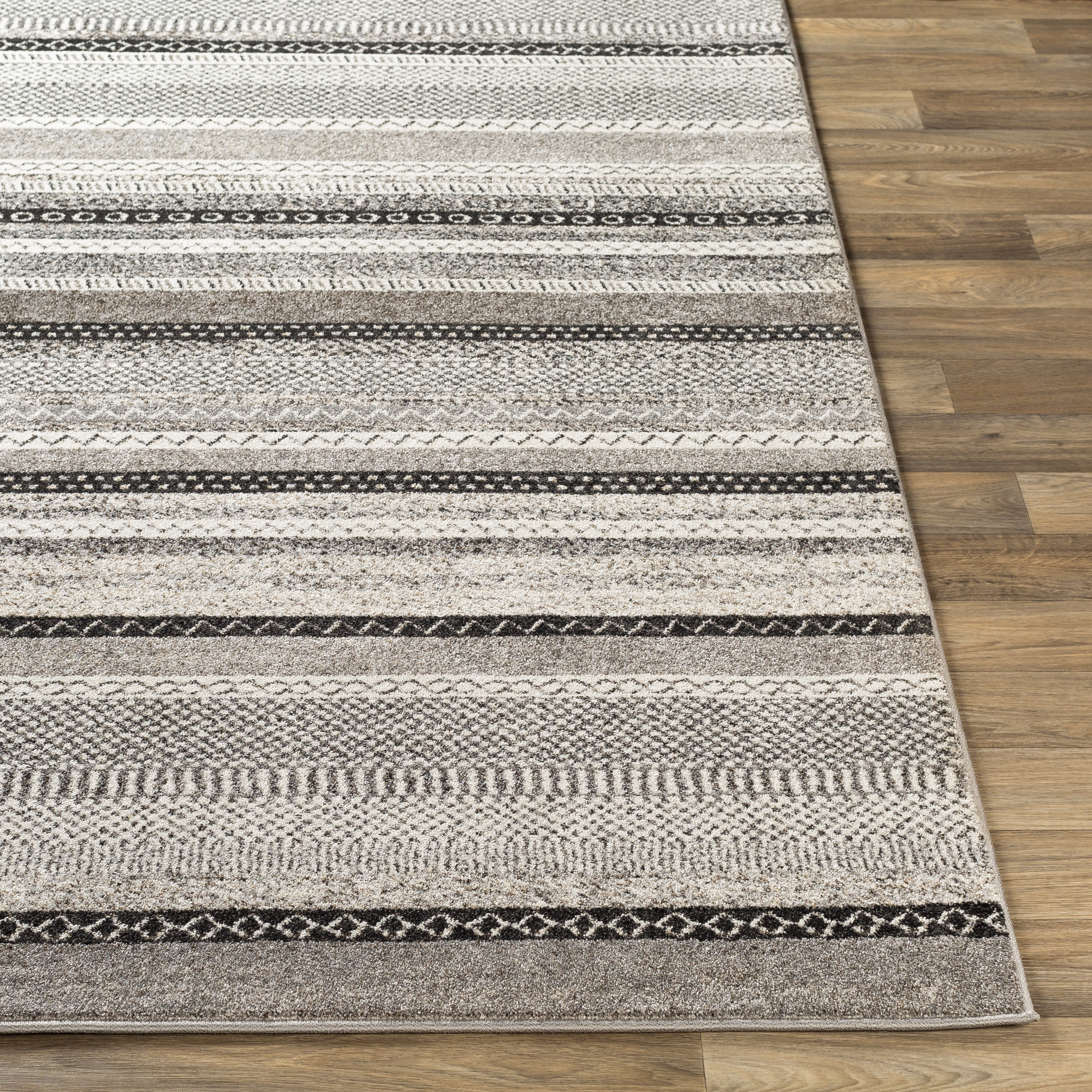 Nepali Beige Indoor 2' x 2'11" Machine Woven Rug - Image 2