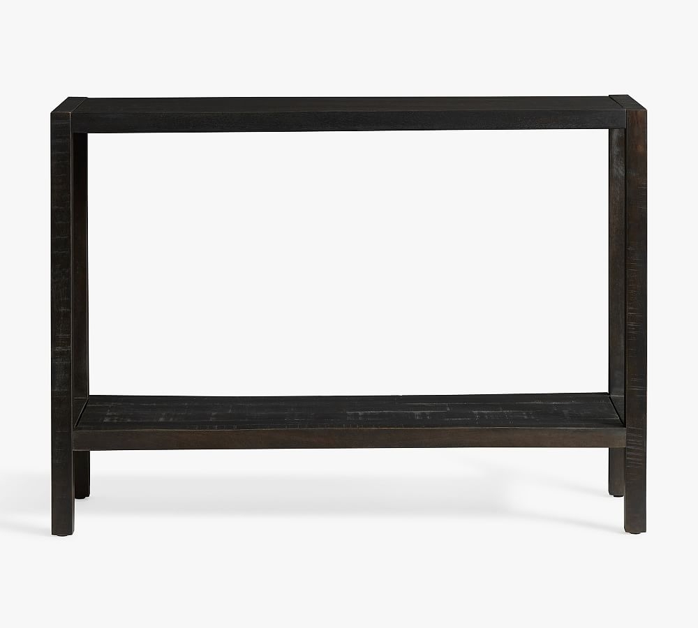 Isaac 42" Console Table, Rustic Black - Image 0