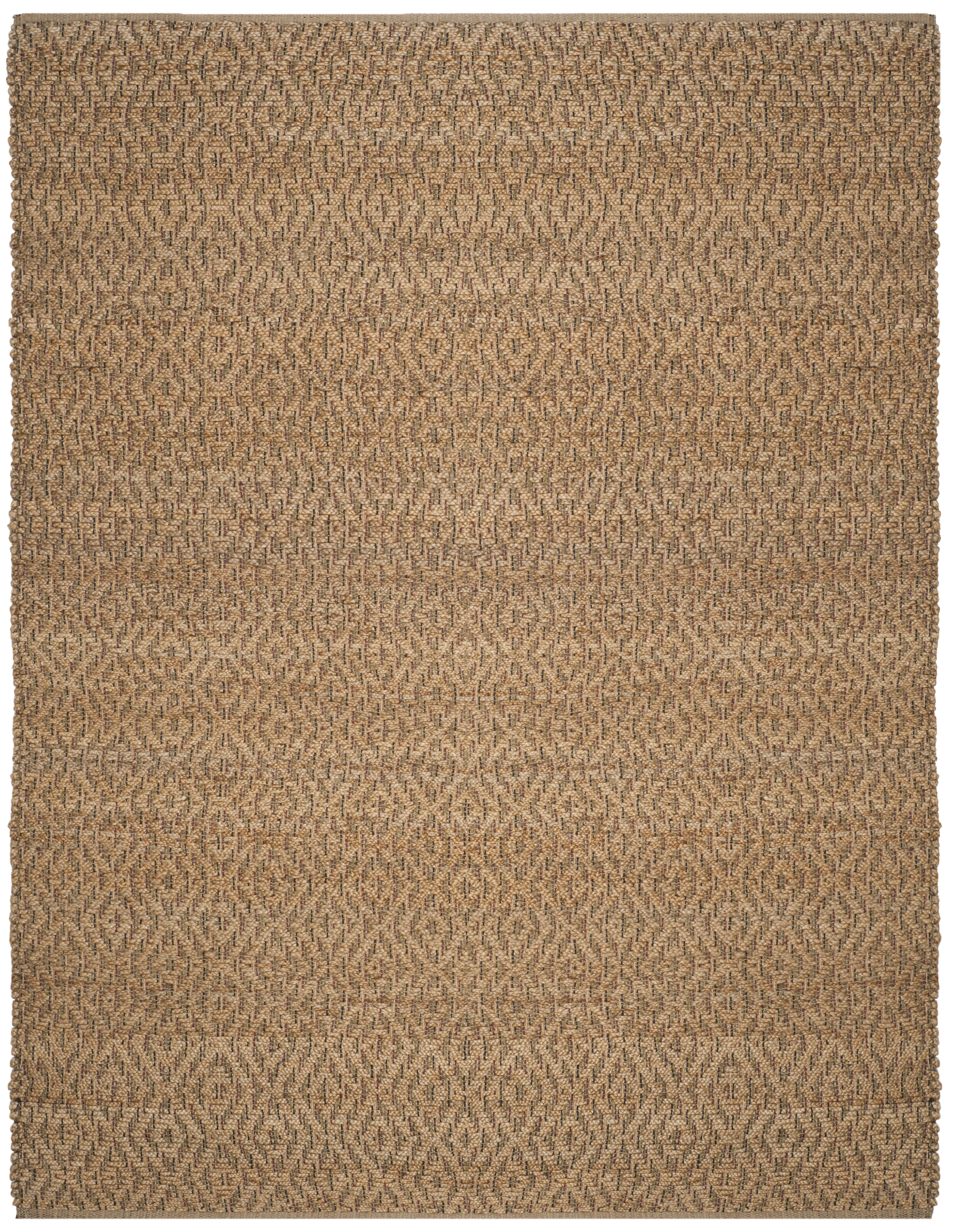 Arlo Home Hand Woven Area Rug, NF873A, Natural/Red,  8' X 10' - Image 0