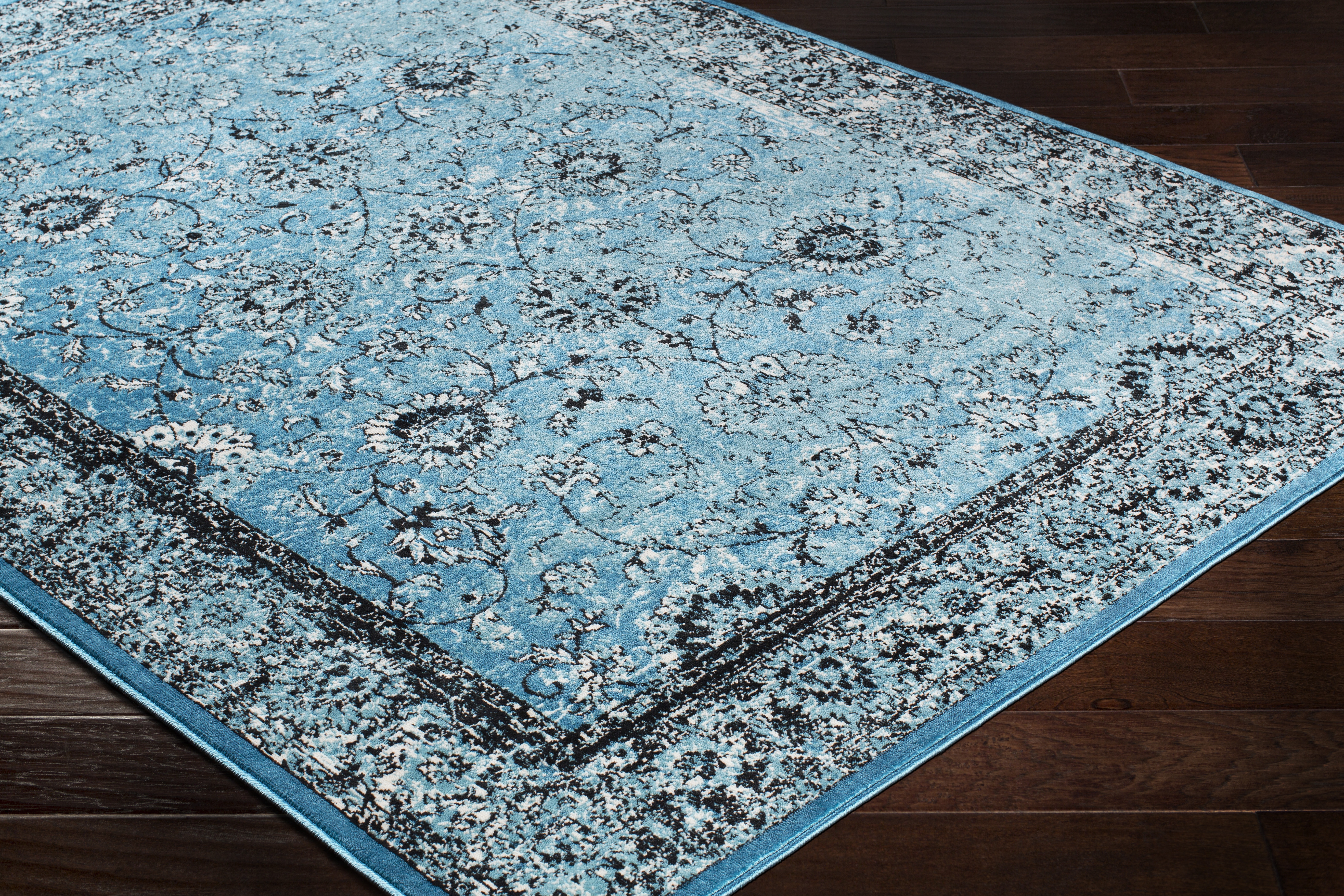 Mumbai Blue Indoor 8'10" x 12'4" Machine Woven Rug - Image 7