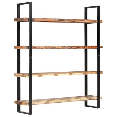 Millwood Pines 4-Tier Bookcase 31.5"X15.7"X70.9" Solid Reclaimed Wood - Image 0